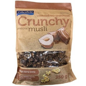 

Кранчи мюсли Crunchy Crownfield с шоколадом и орехами 350гр