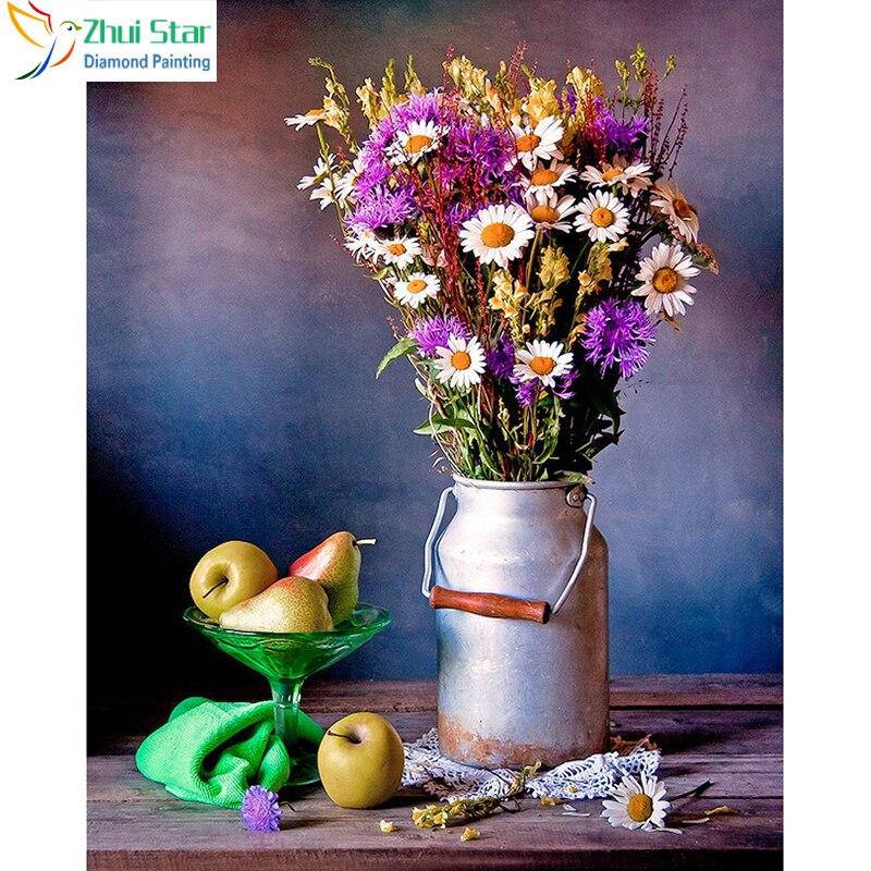 

Алмазная мозаика "Ромашки", картина стразами. Матовая. 30*40 см Кладовка