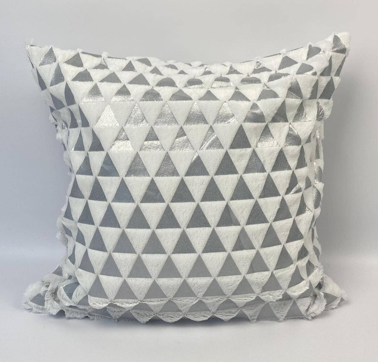 

Наволочка велюр Геометрия 40x40 Белый