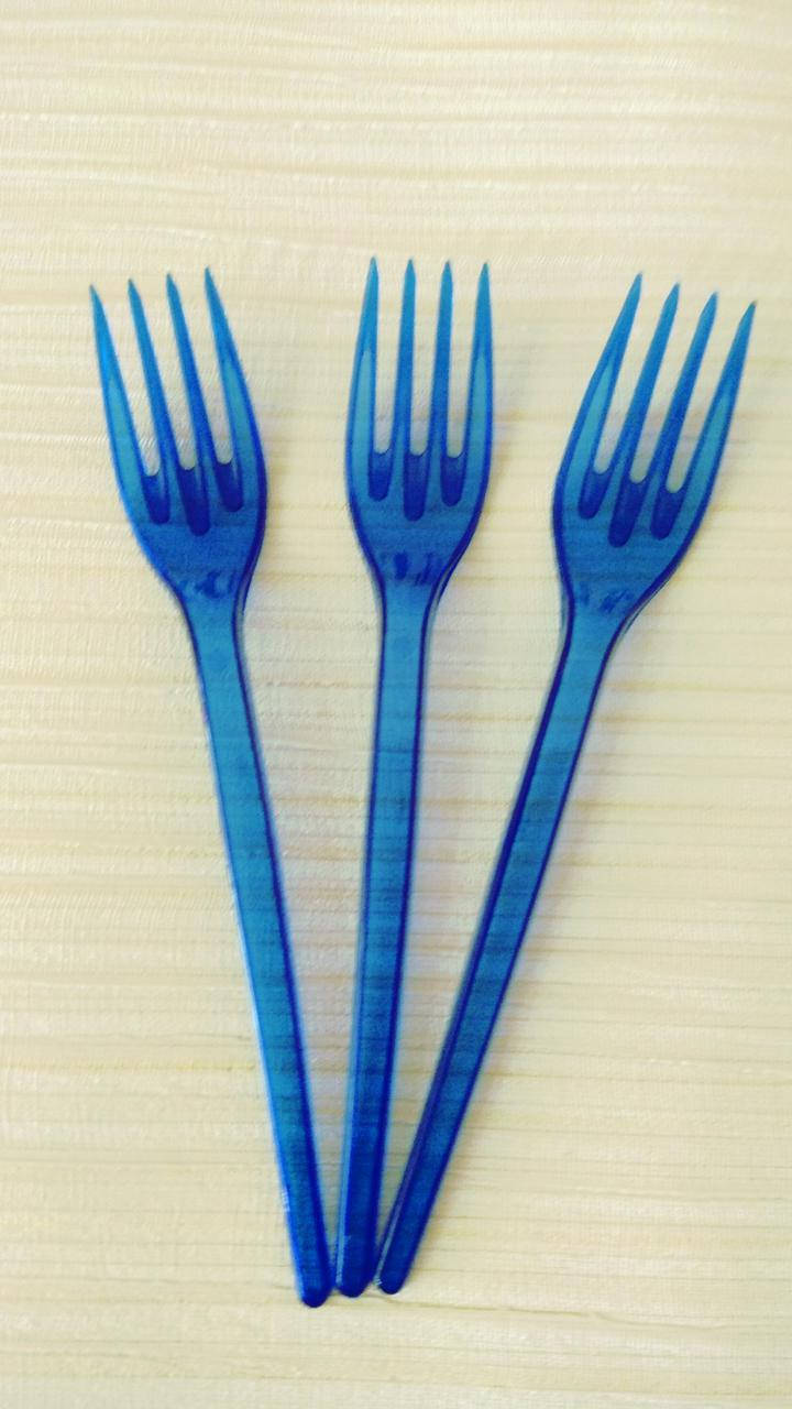 

Вилки одноразовые синие из стеклопластика 10 штук, Синий
