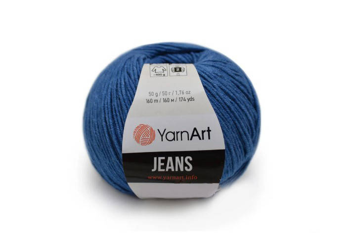 

YarnArt Jeans, класик джинс №17, Синий