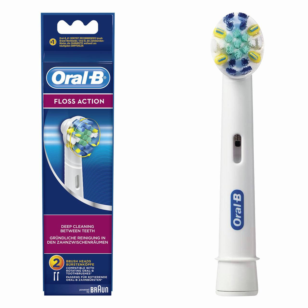 

2 шт. Насадки для зубной щетки ORAL-B Floss Action EB 25-2
