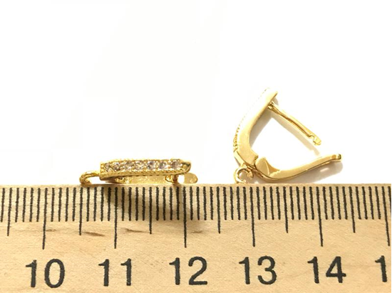 

Швенза с фианитами цвет лимонное золото (гипоаллергенный сплав)