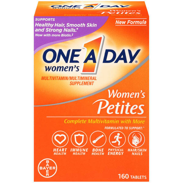 

Женский мультивитаминный комплекс Bayer One A Day Women’s Petite Multivitamins 160 tablets