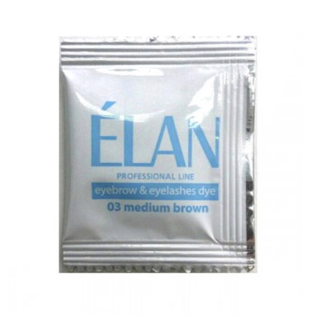 

Комплект краска + окислитель для бровей ELAN "Medium Brown"