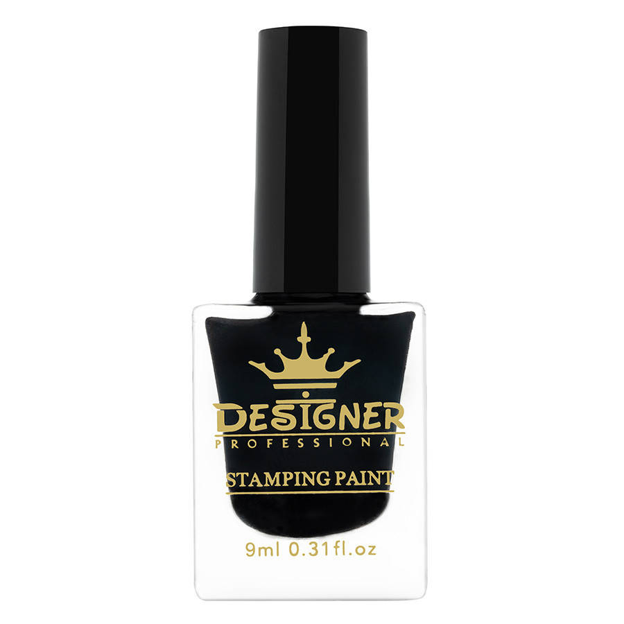 

Лак-краска для стемпинга Stamping Paint Designer Professional (Дизайнер Профессионал), 9 мл. Чёрный №1