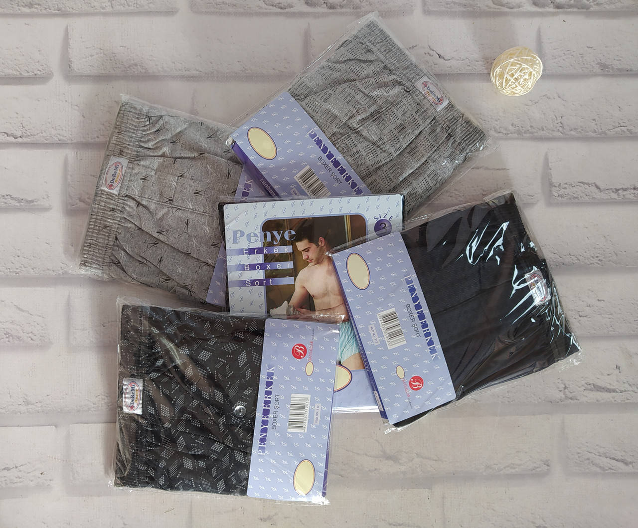 

Трусы мужские 2-ка на 46-48 размер семейные боксеры стрейч DoReMi 312, Разные цвета