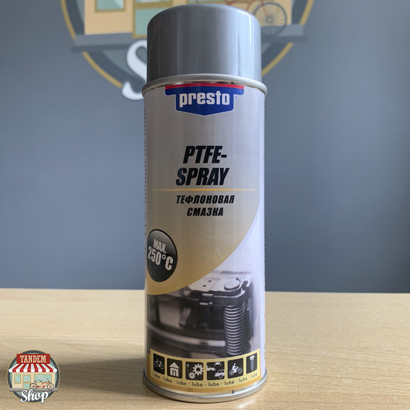 

Тефлоновая смазка Presto PTFE-Spray, 400 мл Аэрозоль