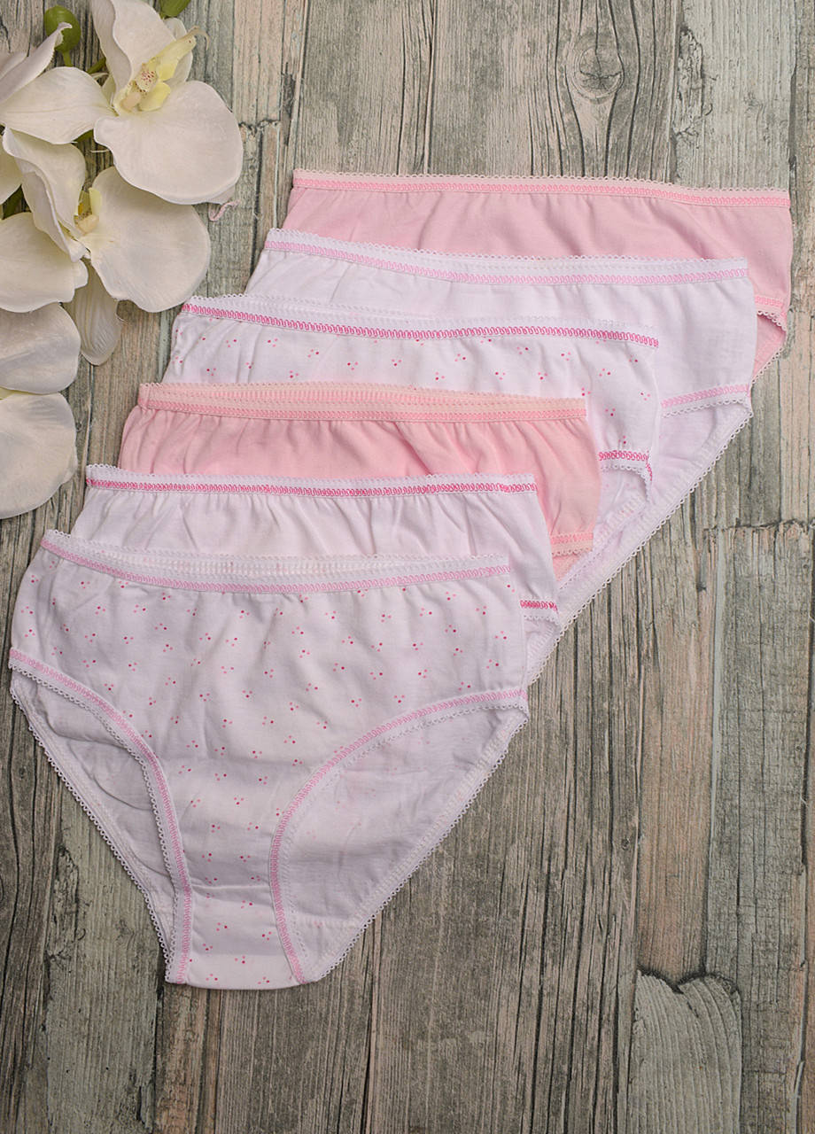 

Трусики для девочки.Турция. Oztas B4102-1. Размер 4. 7-8 лет. В упаковке 6 шт.