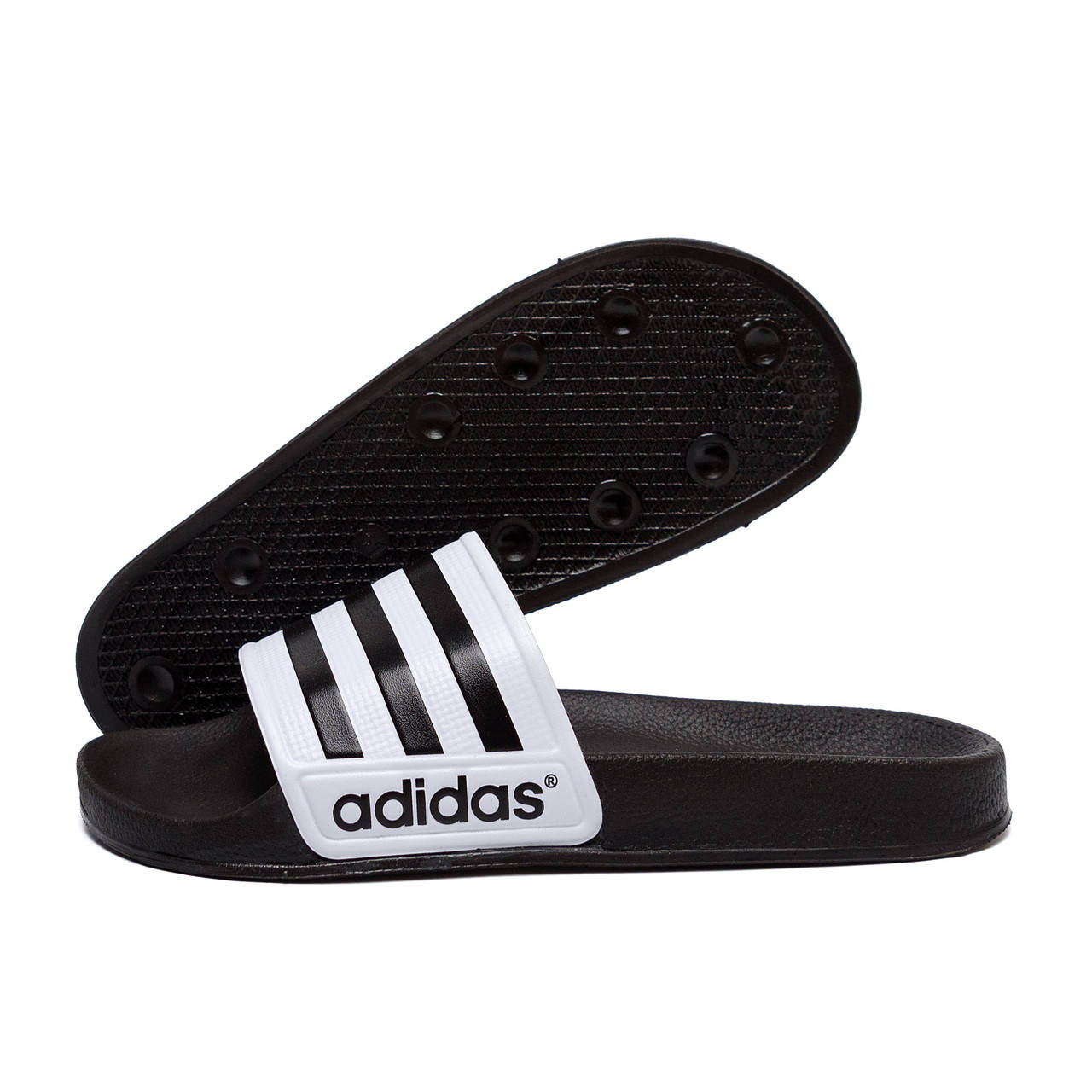 

Мужские летние шлепанцы Adidas White 43, Белый