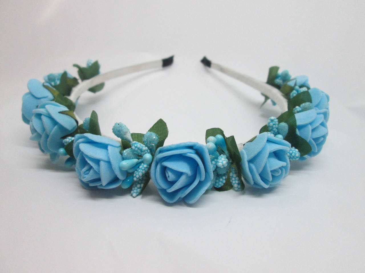 

Обруч-віночок на голову, блакитний