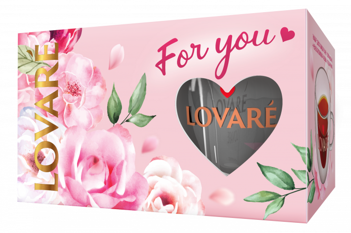 

Подарочный набор Lovare For You - чай в пирамидках + чашка (