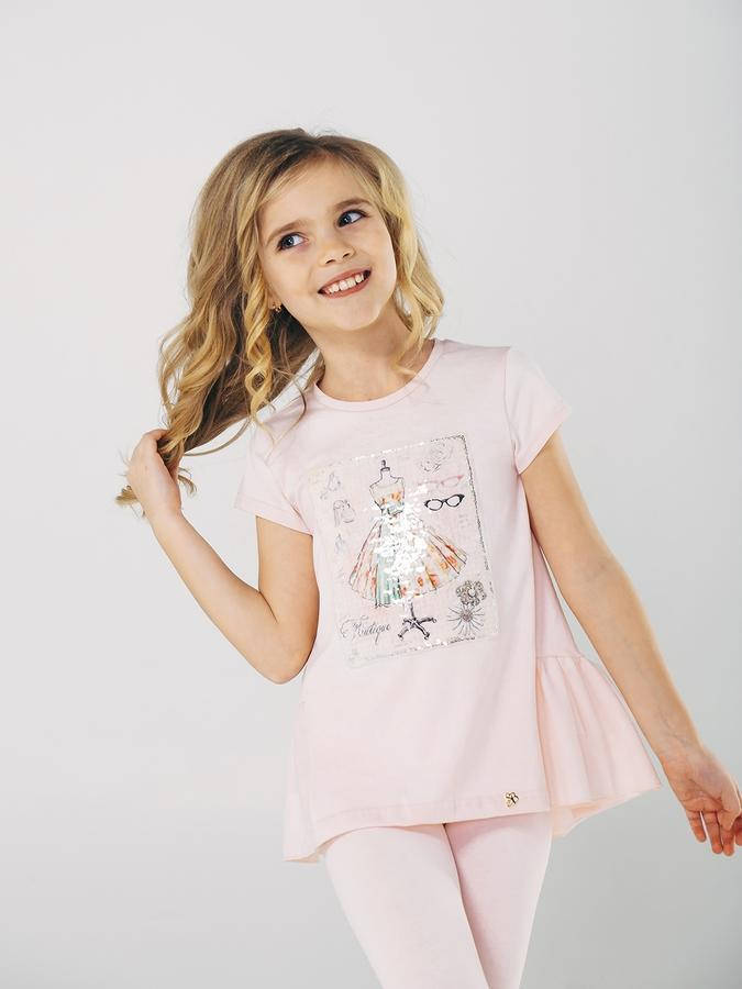

Туника нарядная для девочки Smil 110462 розовая 122-140, Розовый