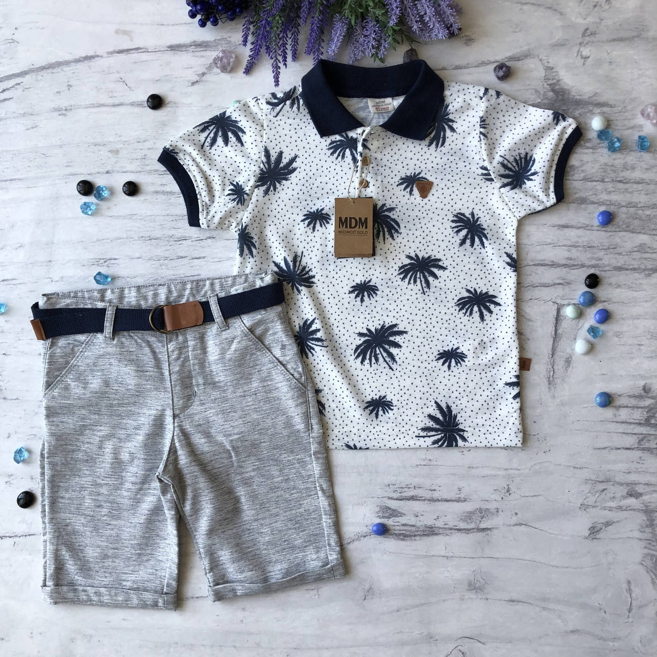 

Летний костюм на мальчика Пальма 107. Размер 2 года, 4 года