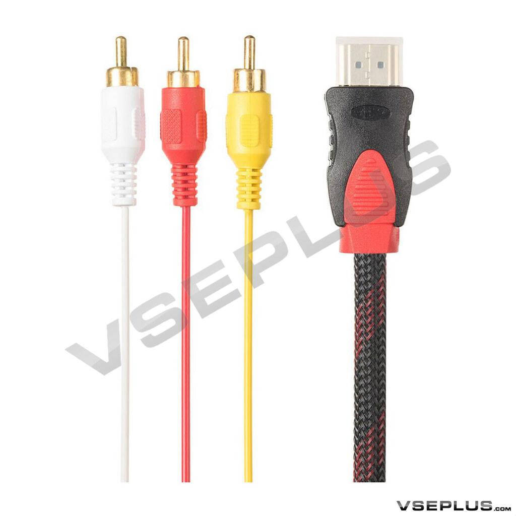 

Кабель HDMI-3RCA, 1.5 м., черный