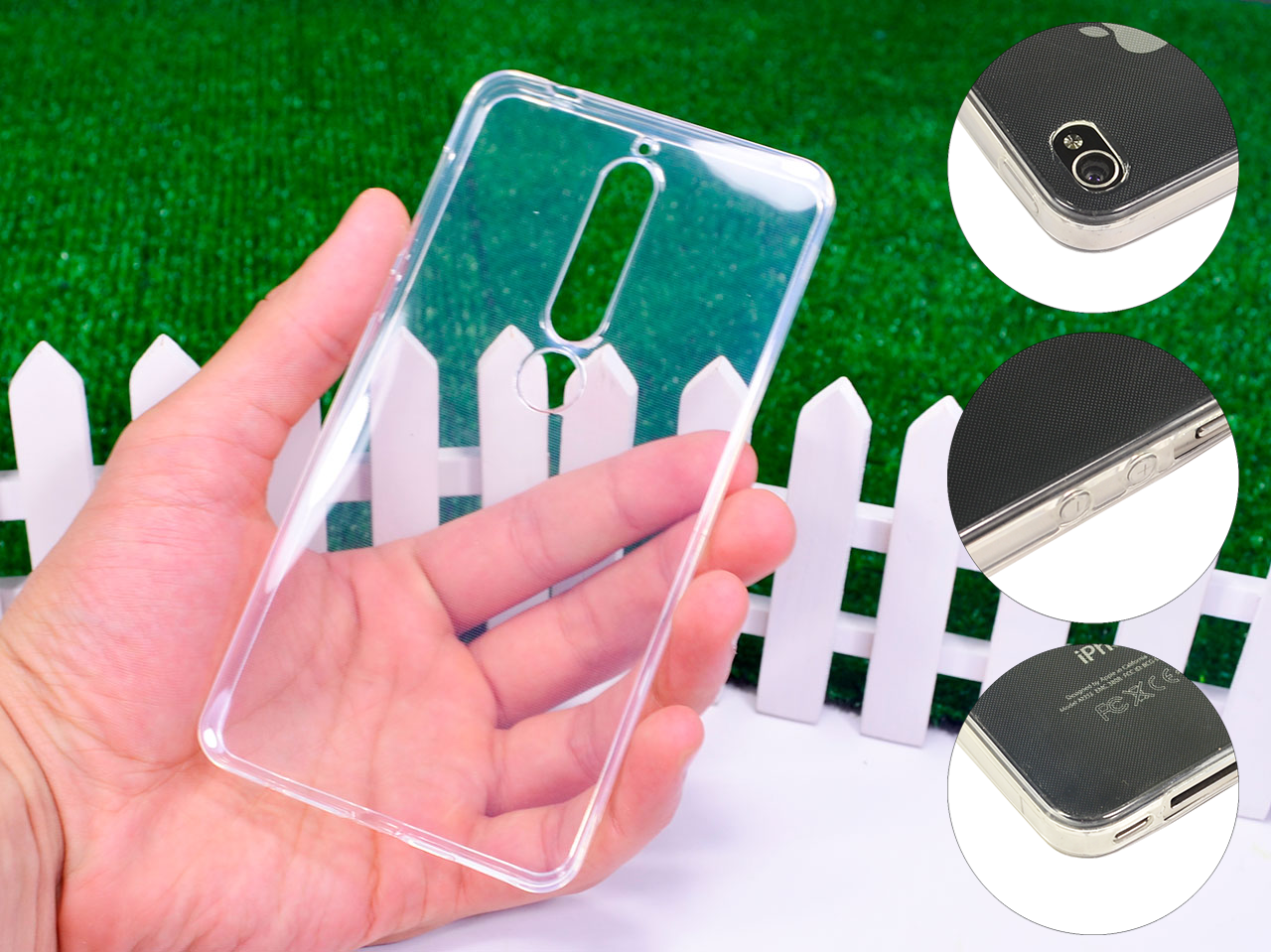 

Ультратонкий 1мм силиконовый чехол для Nokia 6.1 / 6 2018