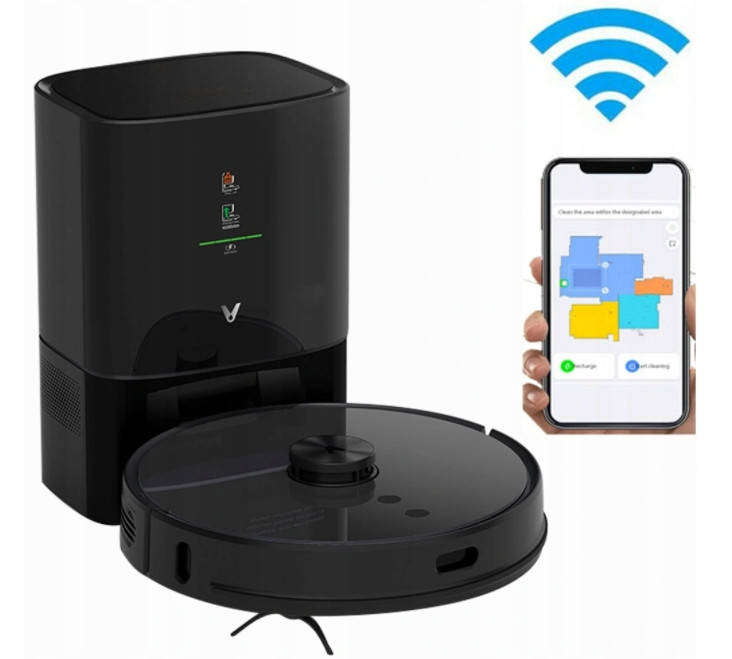 

Робот пылесос с влажной уборкой Viomi S9 Black