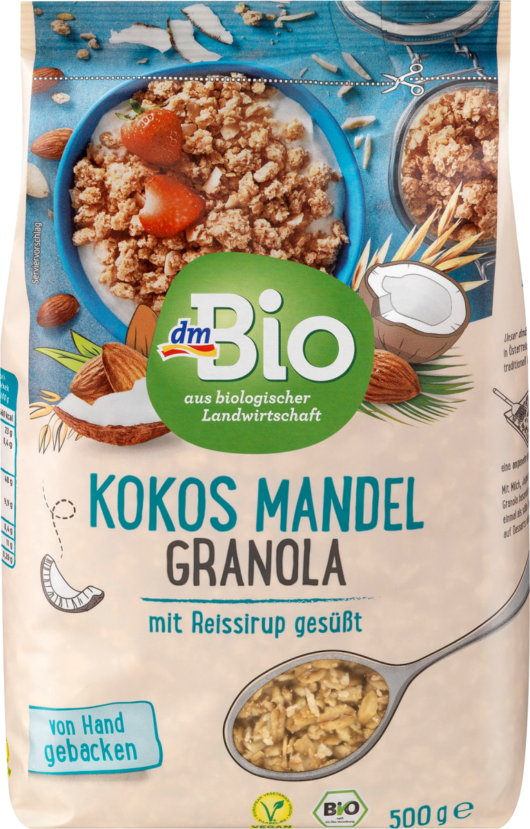 

Органические мюсли с кокосом и миндалем dm Bio Müsli Kokos und Mandel, 500 гр