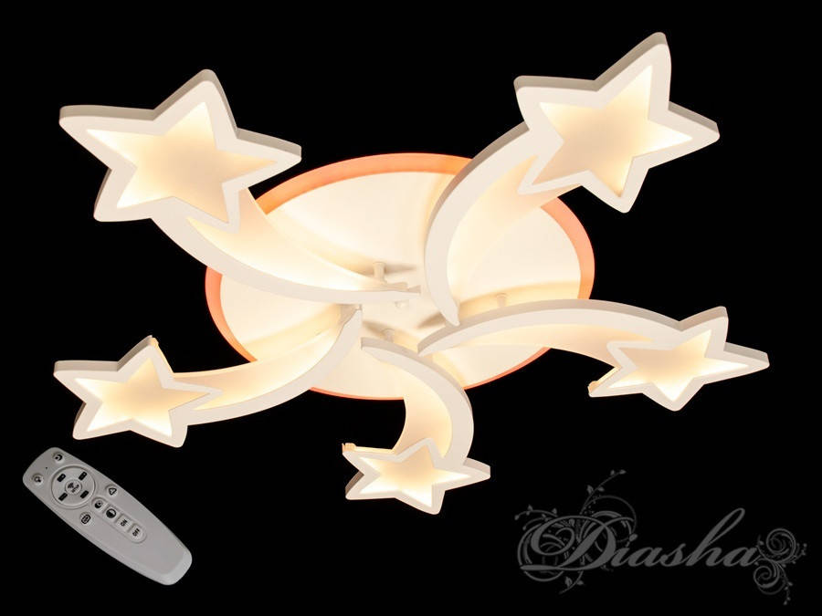 

Люстра для детской комнаты 8163/5WH LED 3color dimmer, Желтый