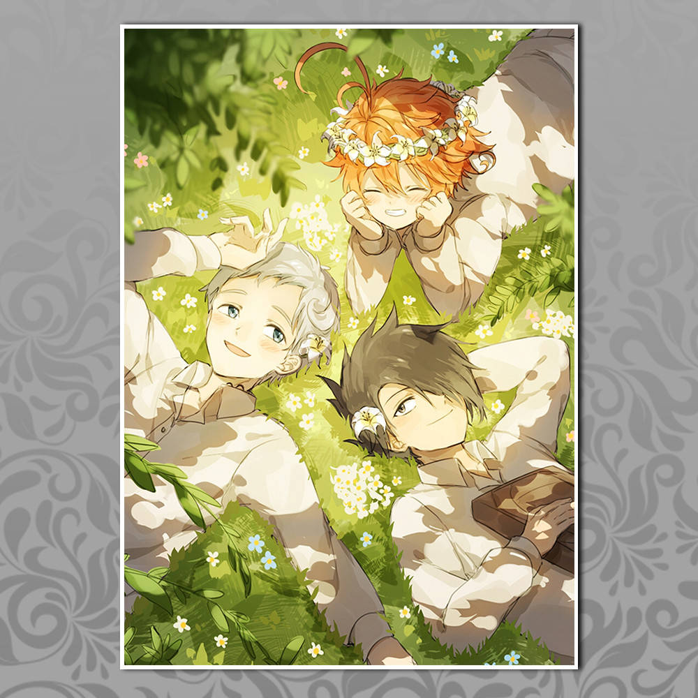 

Плакат Аниме The Promised Neverland ( Обещанный Неверленд ) 005