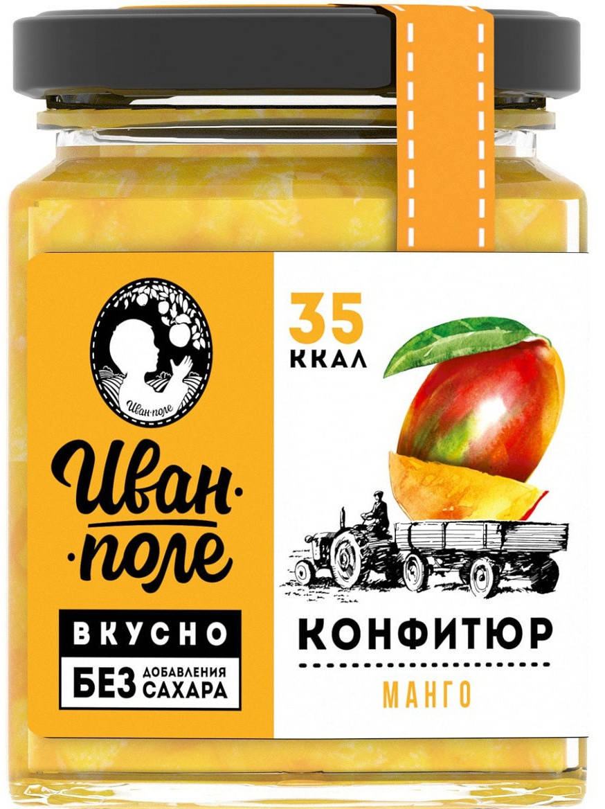

Низкокалорийный конфитюр «Иван-Поле» Манго (180 грамм)