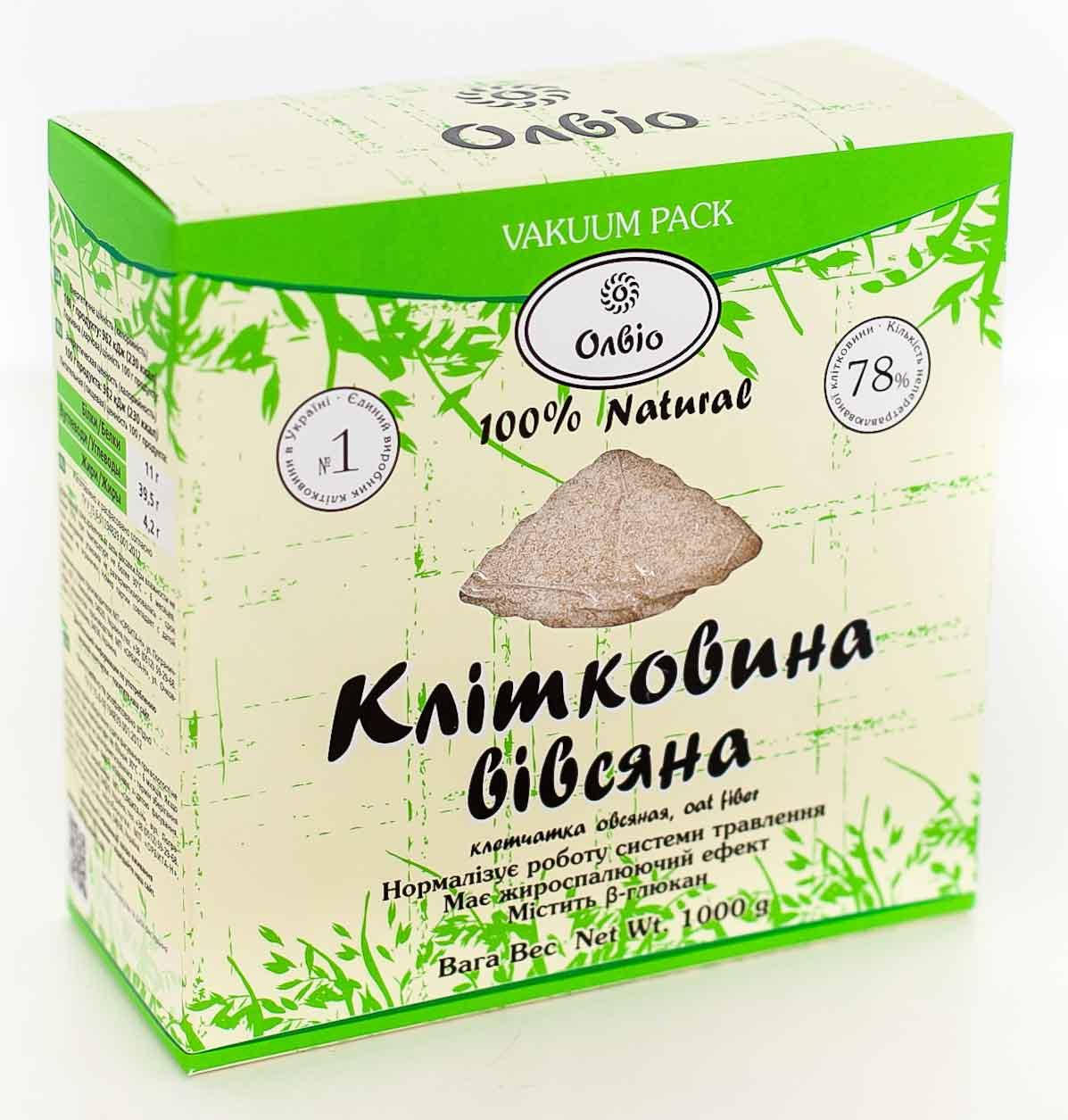 

Овсяная клетчатка ТМ "Олвіо" в вакуумной упаковке 1 кг
