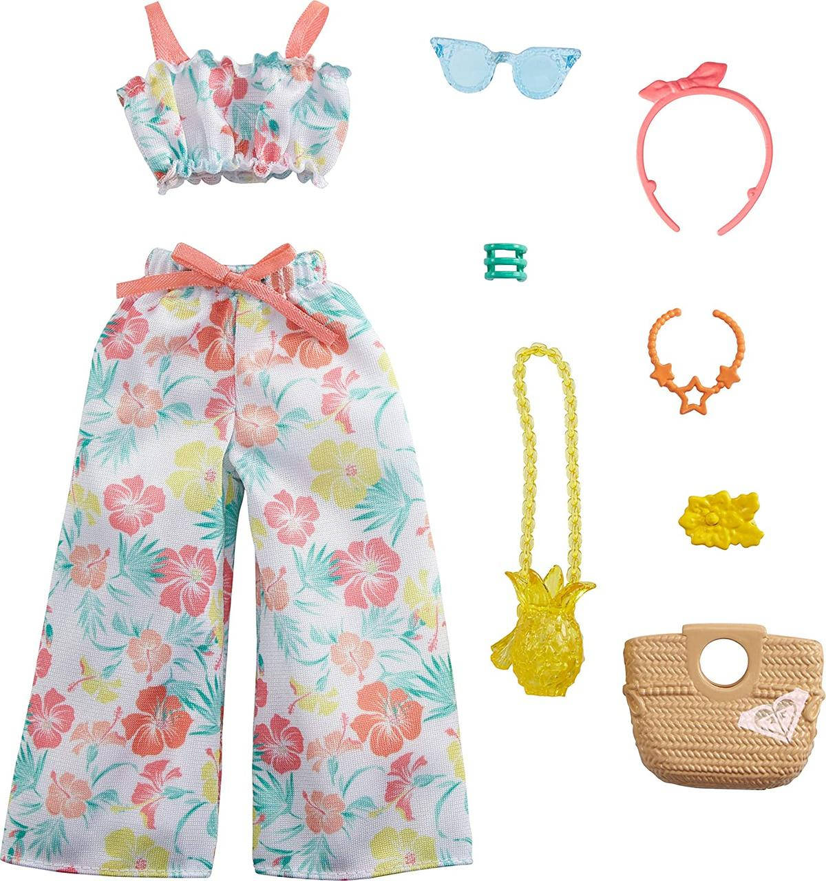 

Одежда для кукол Барби Barbie Storytelling Fashion Pack Inspired by Roxy Matching Floral Top & Pants GRD58