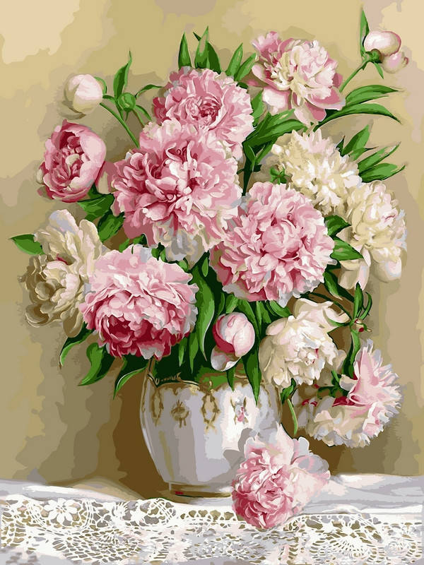 

Картина по номерам Роскошные пионы худ Жалдак Эдуард Александрович (VP537) 40 х 50 см