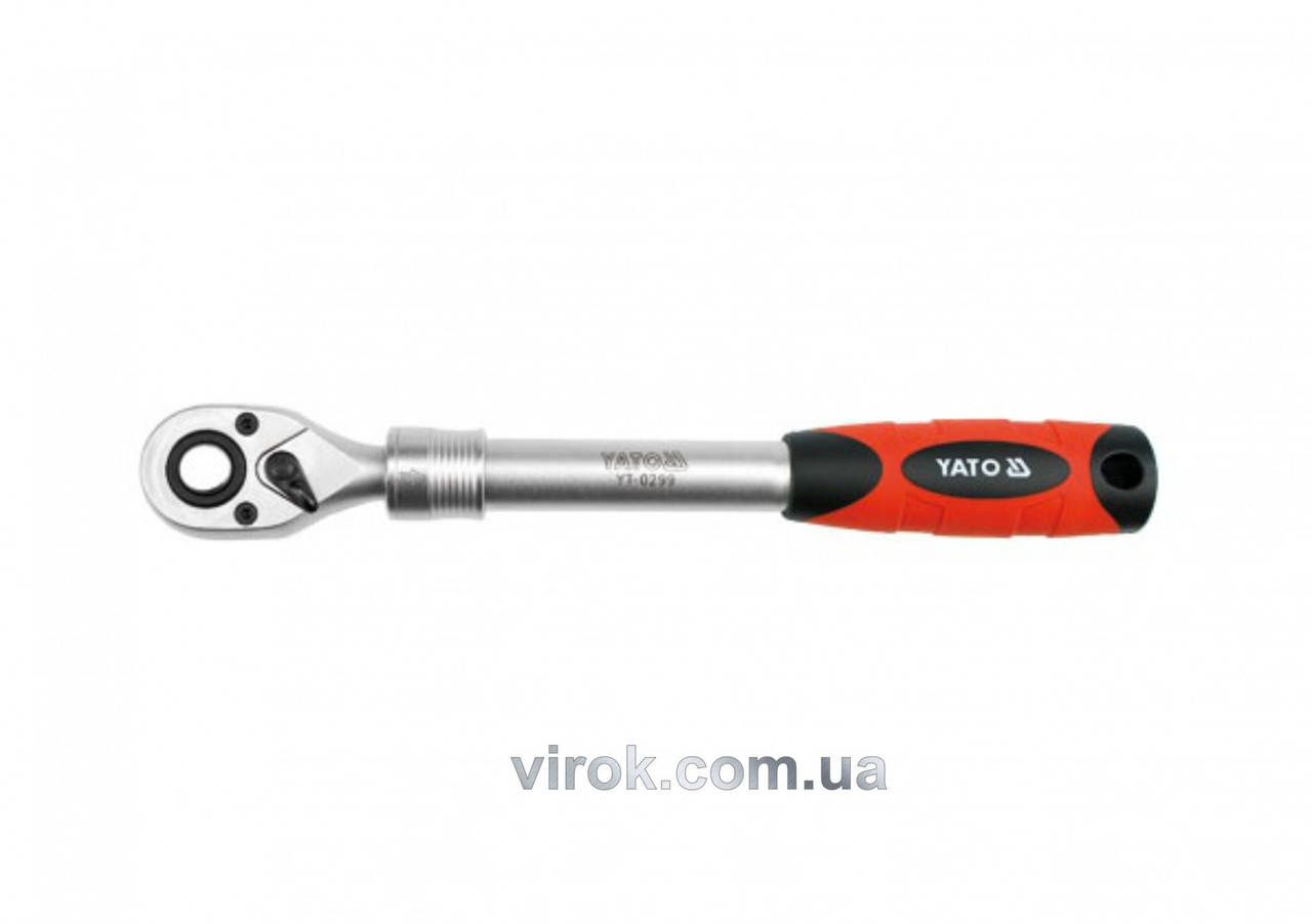 

Трещотка 1/2" телескопическая YATO 305-445 мм 72 зубца YT-0299