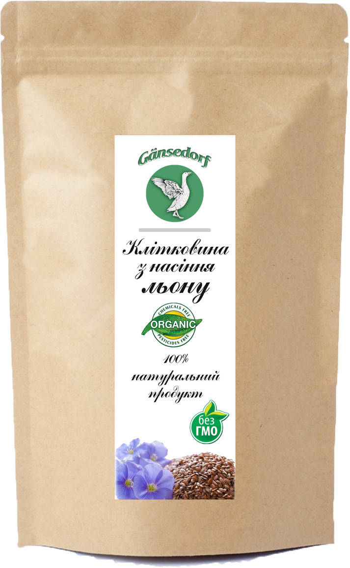 

Натуральная клетчатка из семян льна. 200 г.