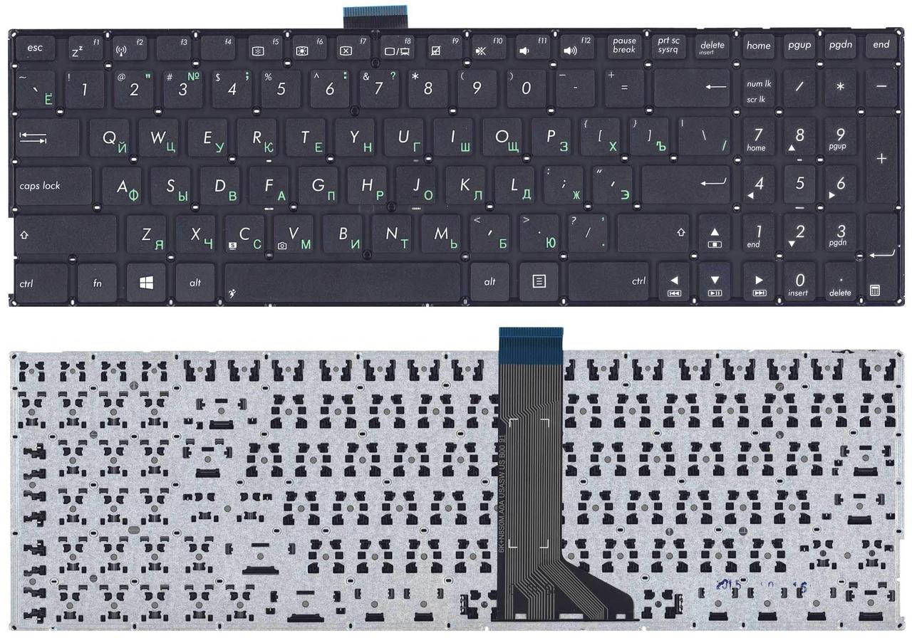 

Клавиатура для ноутбука Asus (X555L) Black, (No Frame), RU, Черный