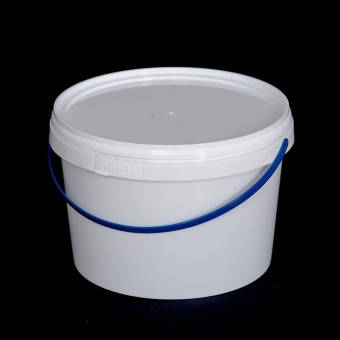 

Ведро пластиковое 2.3л, белое, Белый