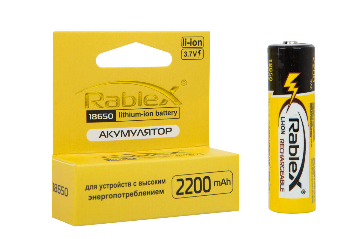

Литий-ионный аккумулятор 18650 Rablex 2200 mAh Original