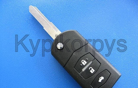 

Мазда (Mazda) 5, 6, CX-7, RX-8 выкидной ключ (корпус), Mazda на 3 кнопки.