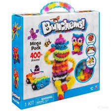 

Конструктор липучка Bunchems 400 mega pack, вязкие пушистые шарики Банчемс