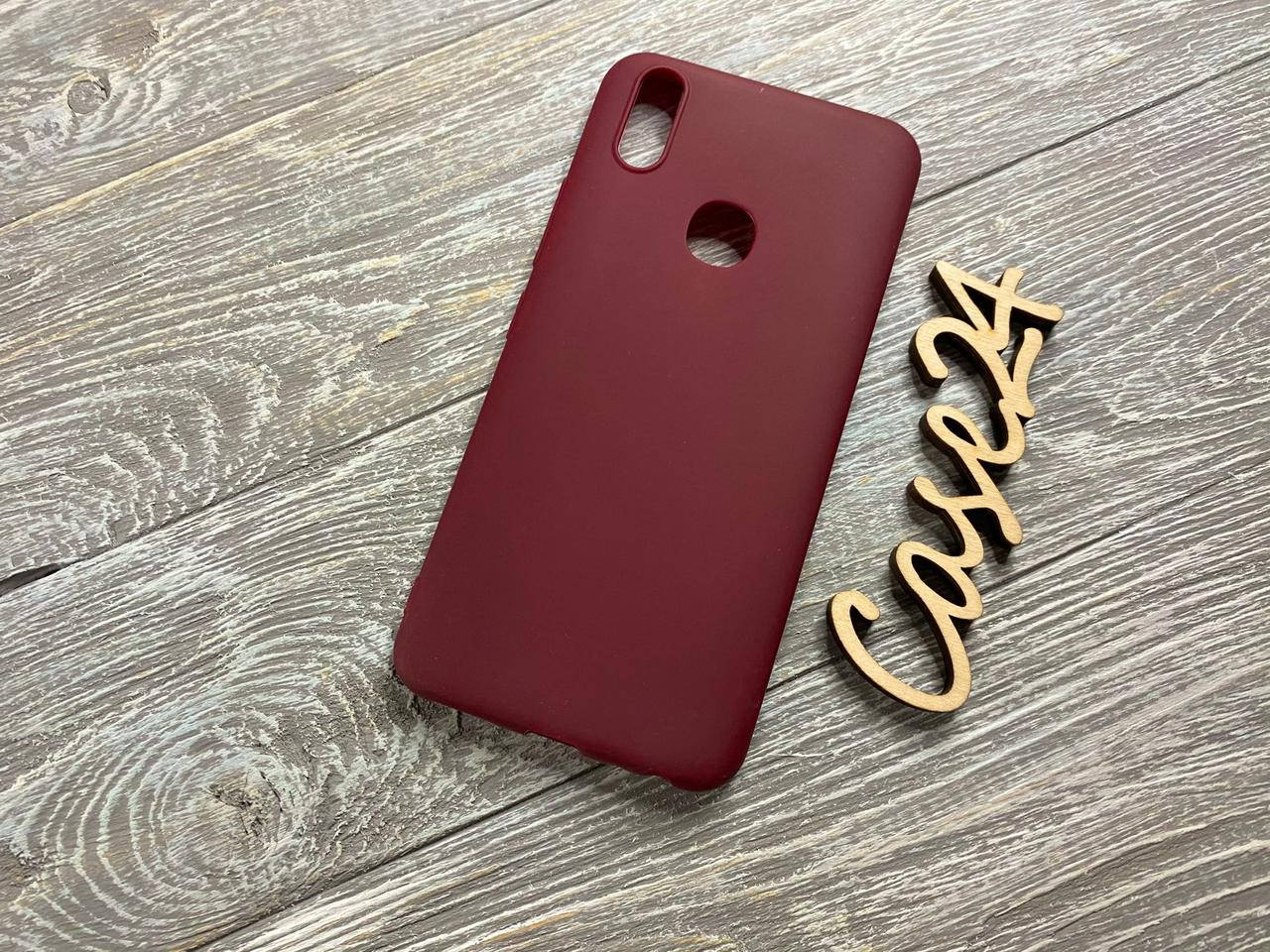 

TPU чехол накладка Candy для Honor 8x (8 цветов) бордовый