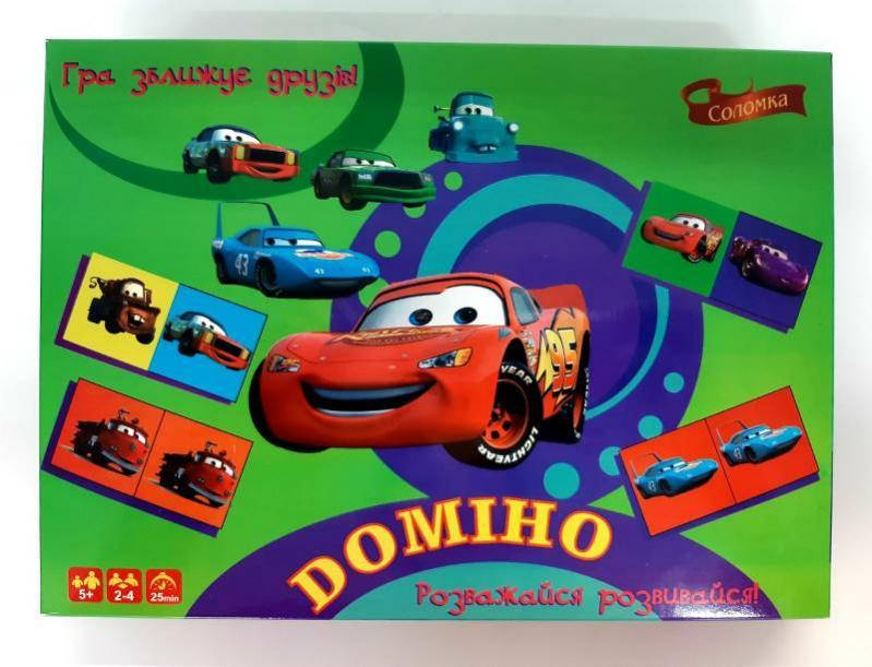 

Детская настольная игра Домино ТАЧКИ
