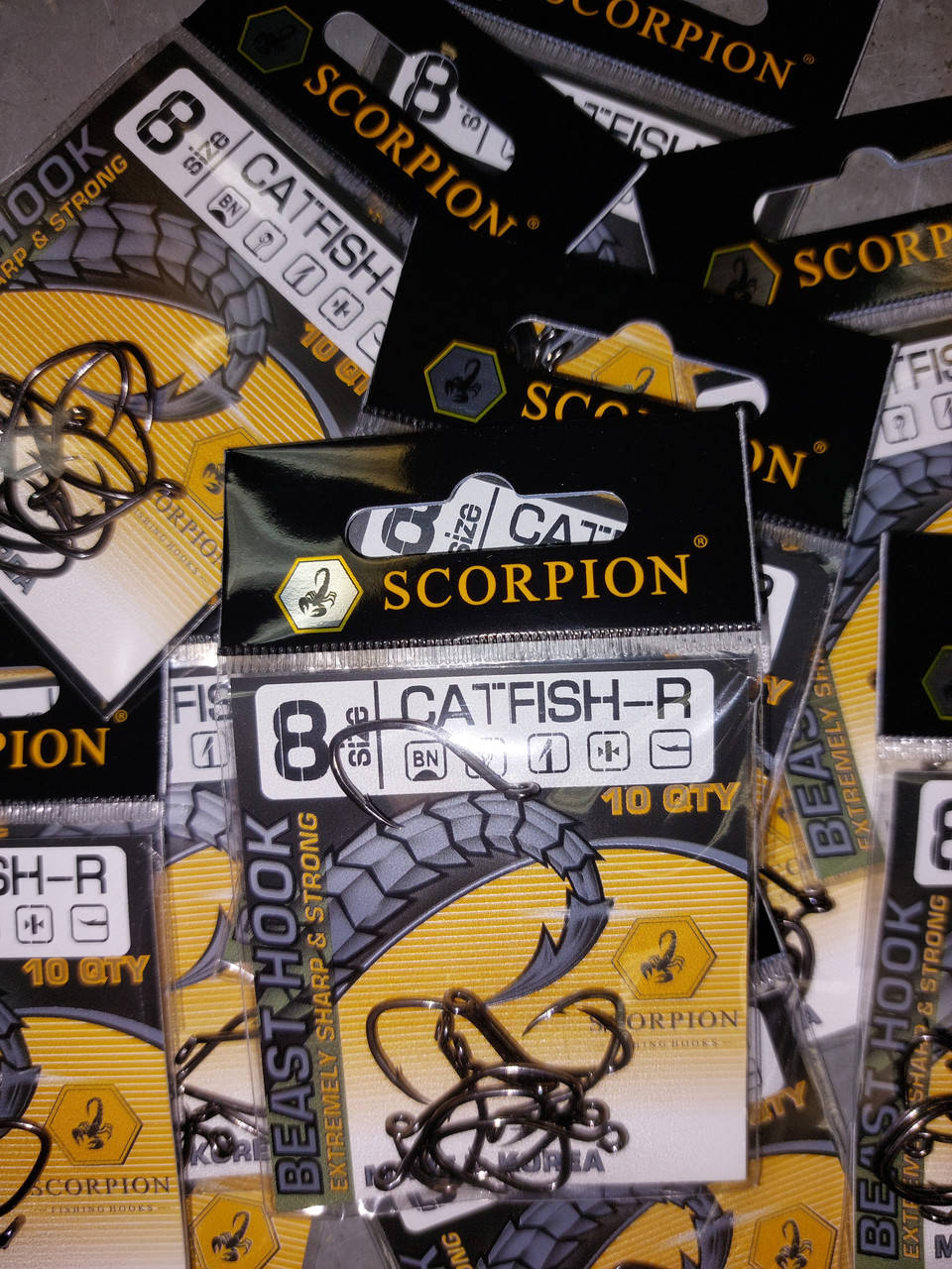 

Крючки на сома Scorpion Catfish N8 10 шт.