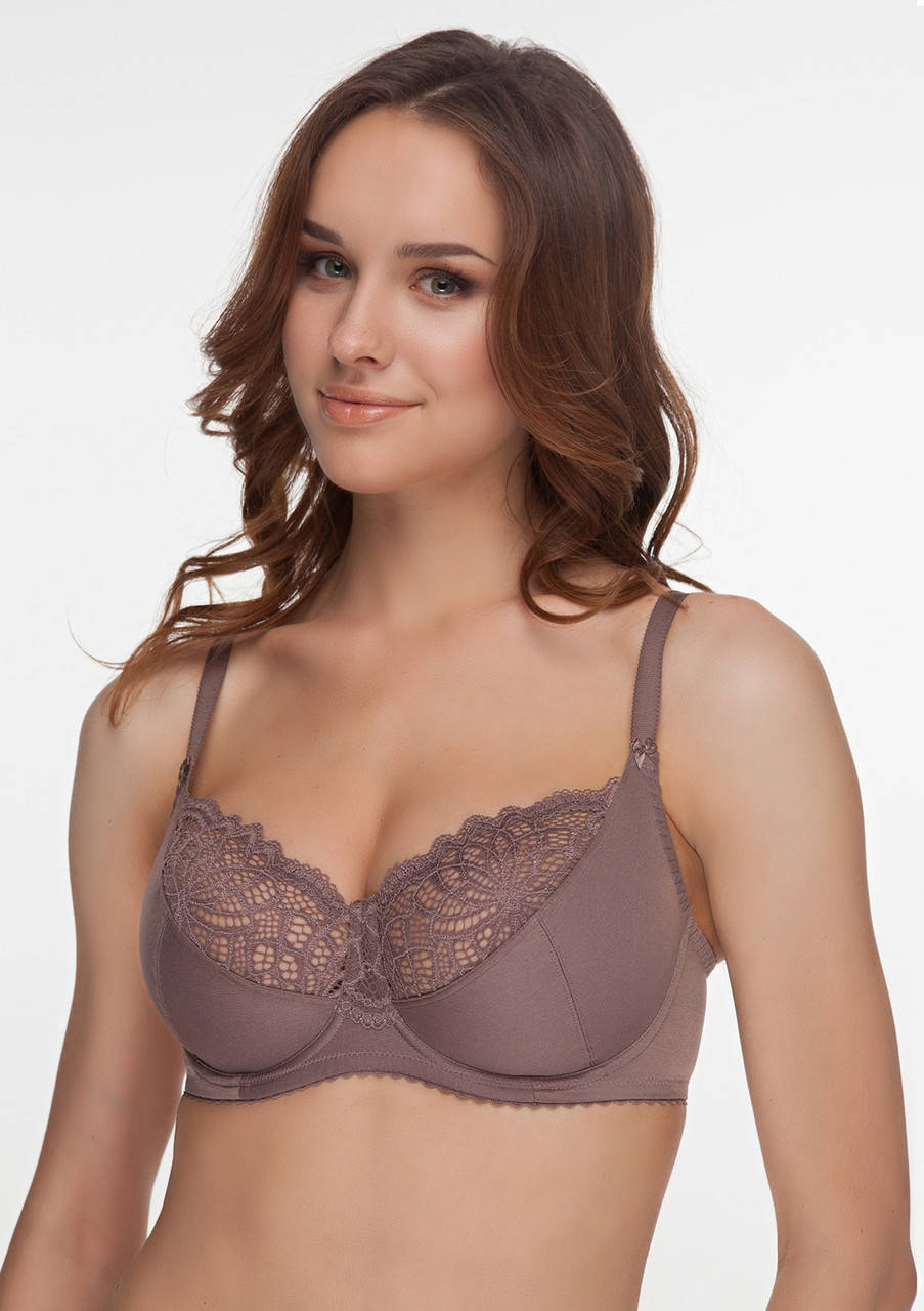 

Бюстгальтер milavitsa 11283 из эластичного трикотажного полотна и эластичного кружева., Бежевый