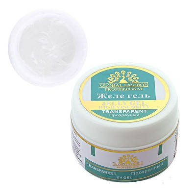 

Гель-желе Global Fashion Gele Builder Gel Transparent (прозрачный),15 г