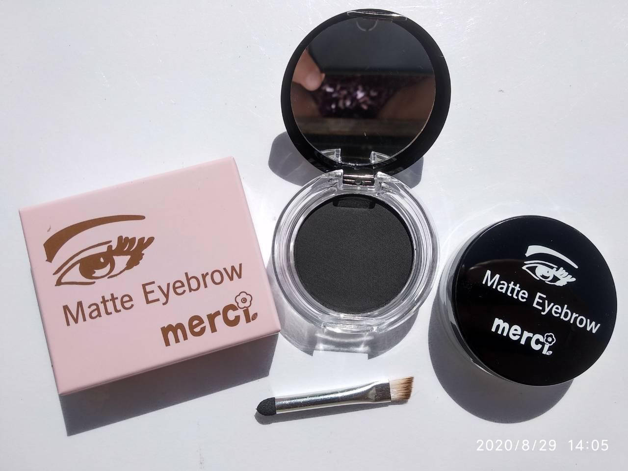 

Тени для бровей Merci Matte Eyebrow M-201 № 01 Графитовые