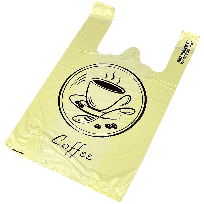 

Пакет-майка "Кофе" 28х49см (18 мкм) 100шт, Разные цвета