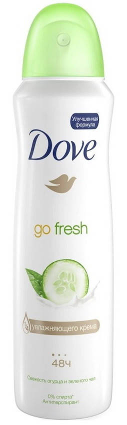 

Дезодорант Dove спрей Go Fresh Огурец 150 мл антиперспирант