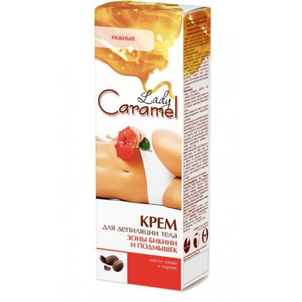 

Крем для депиляции тела зоны бикини и подмышек 100мл Lady Caramel