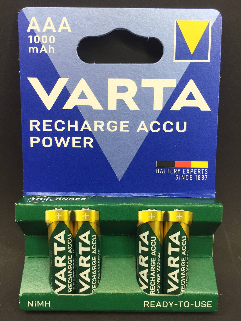 

Аккумуляторы ACCU Varta Professional 4 AAA 1000 mAh R2U HR03 (предзаряженные)