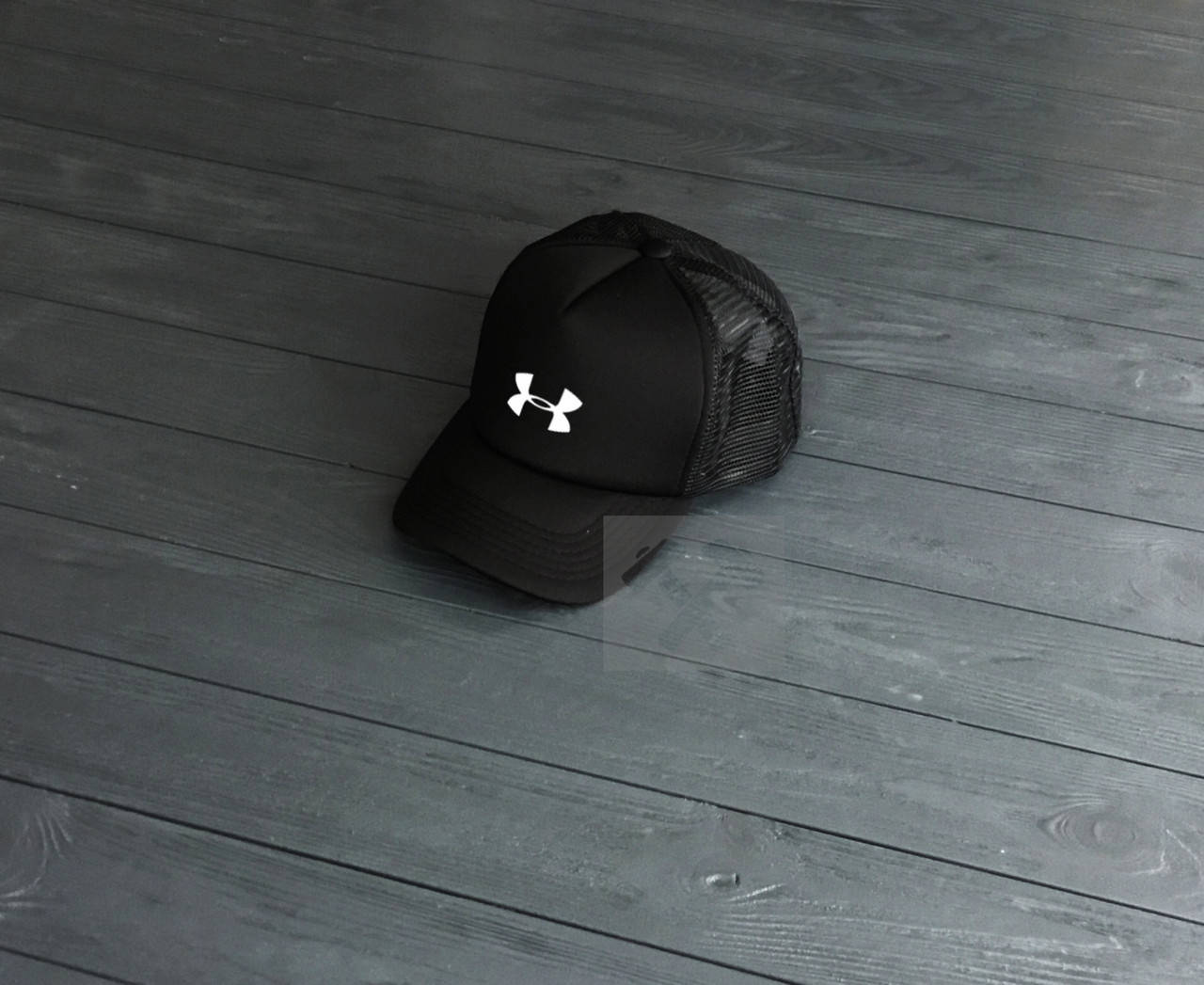 

Мужская кепка Андер Армор, кепка Under Armour из сеткой сзади, летняя, брендовая, черная, Черный
