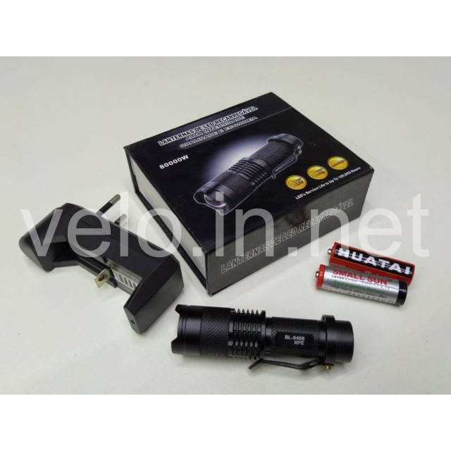 

Фонарь Police 8468-XPE, ЗУ 220V, 1x14500/1xAA 92мм
