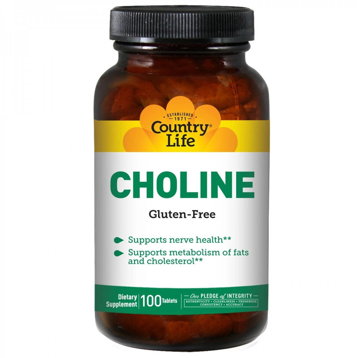 

Country Life, холин (100 таб.), choline, холін, vitamin B4, витамин В4