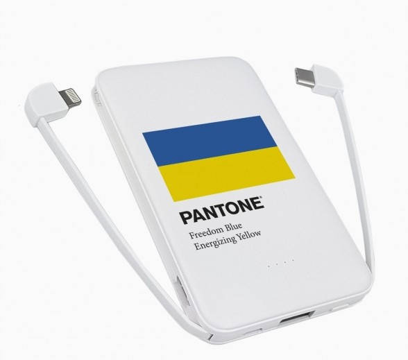 

Портативная батарея повербанк Україна Pantone 5000 мАч (44106)