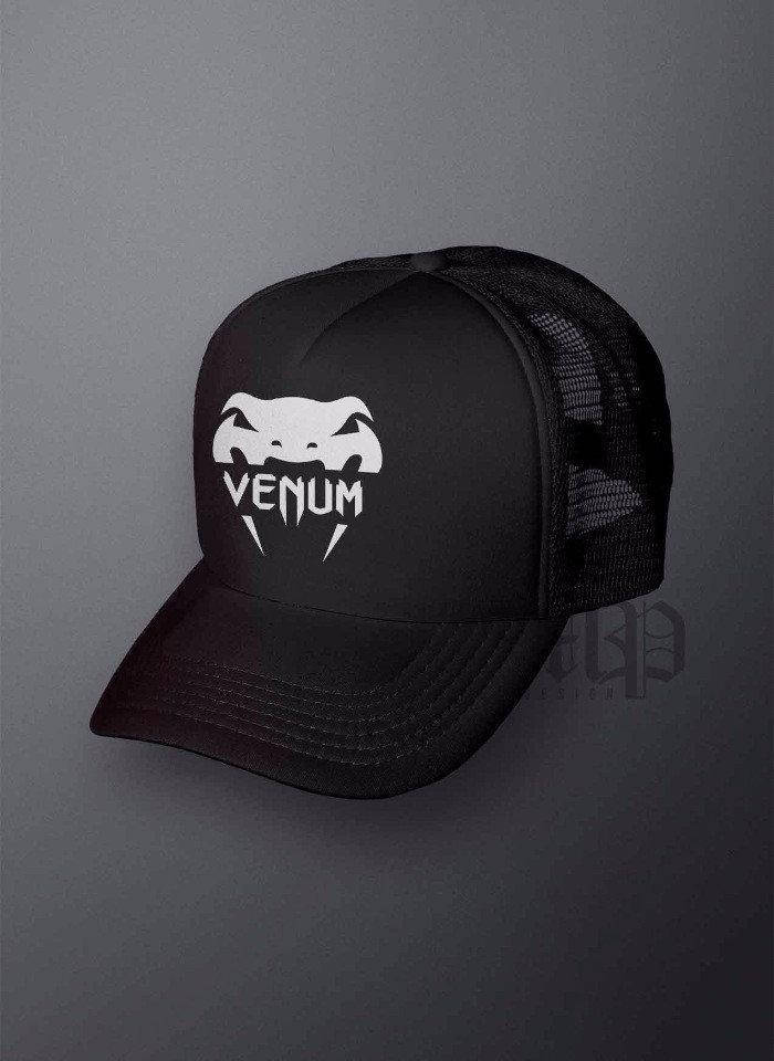 

Кепка тракер Венум (Venum), летняя с сеткой черная, Черный